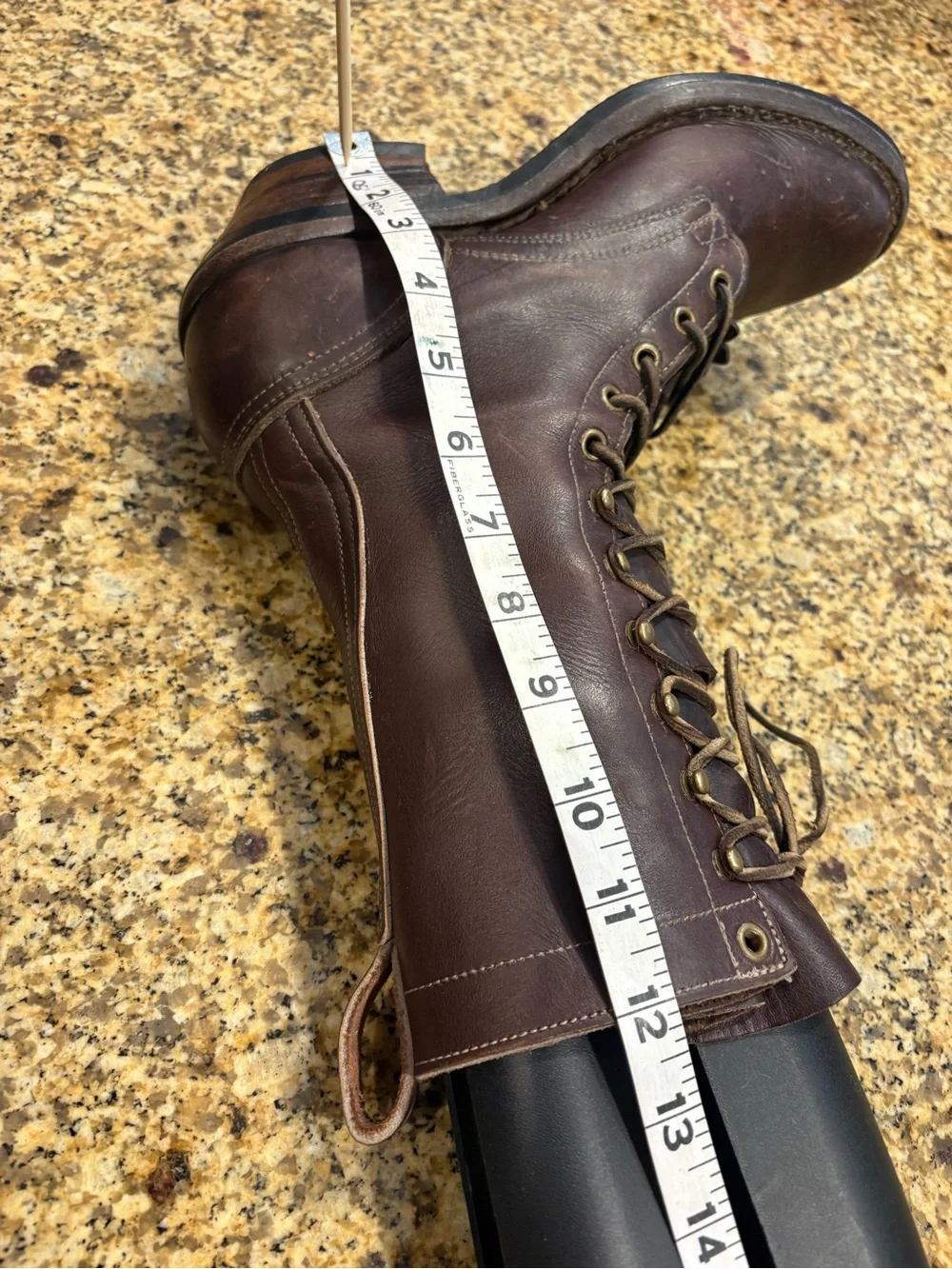 Nicks Contender handmade brown leather packer Kiltie boots Size 7C